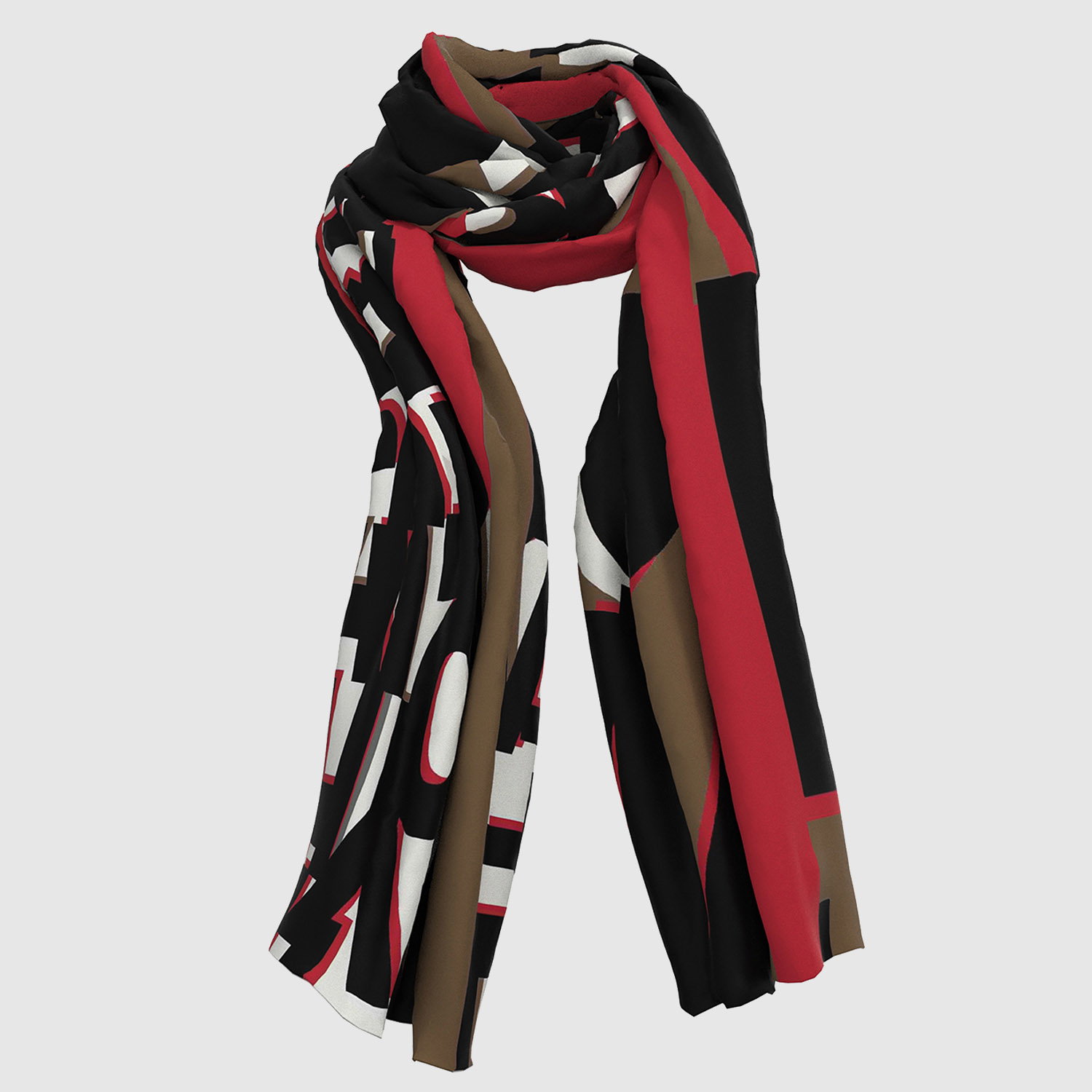 BIANCA Lagoa Scarf in Brown Mix 1 77802 brown mix 01