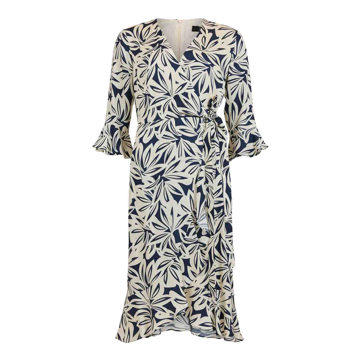TIA Cream & Navy Dress - 78330-7812 1 142 78330 07812 69A