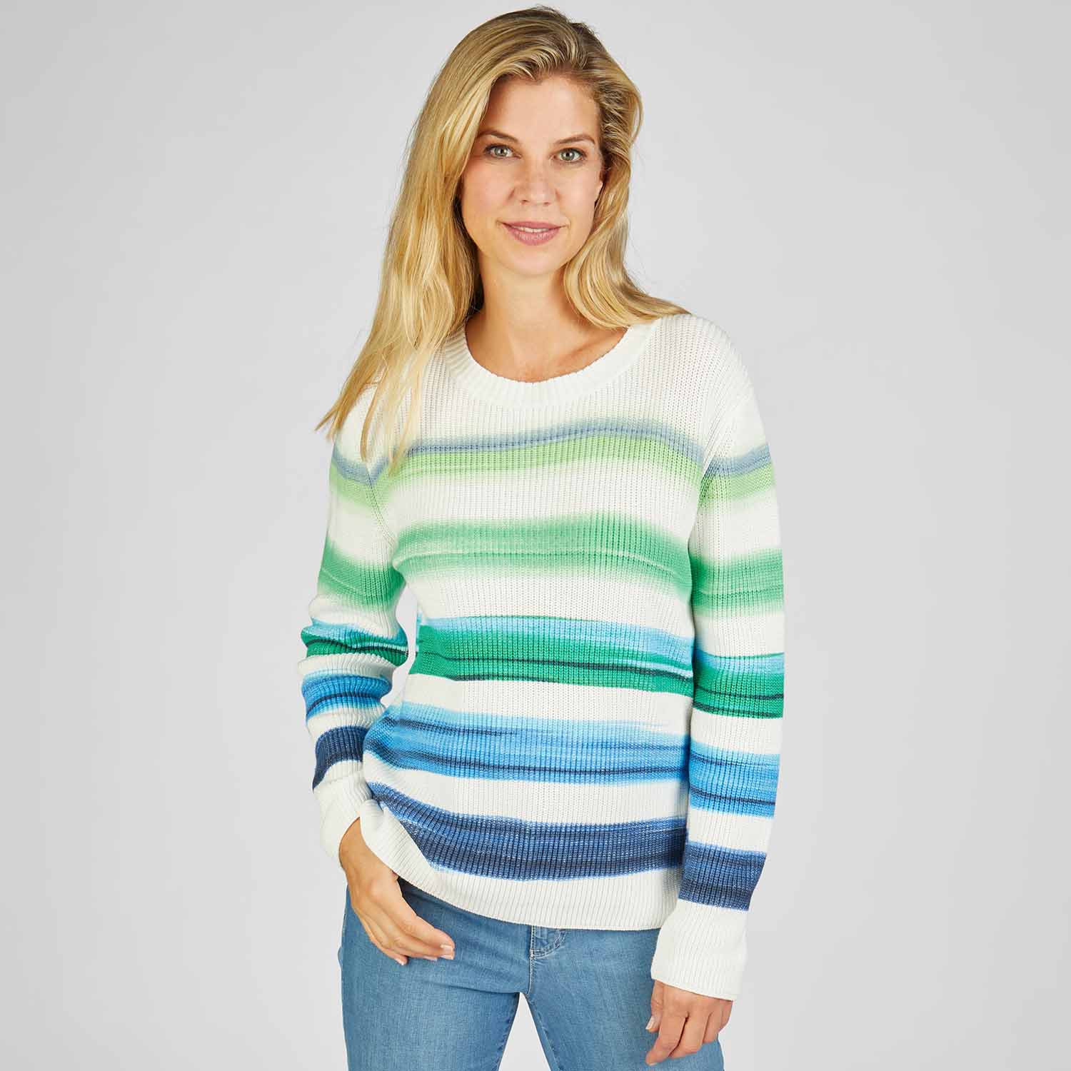 RABE Knitted Jumper in White Multi - 52-214600 1 52 214600