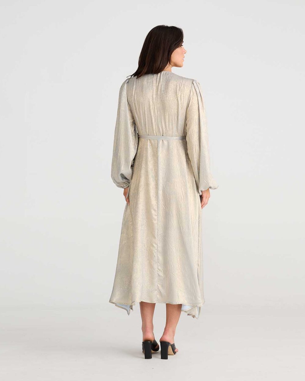 BT24508 1 Jessica Wrap Dress Champagne 4