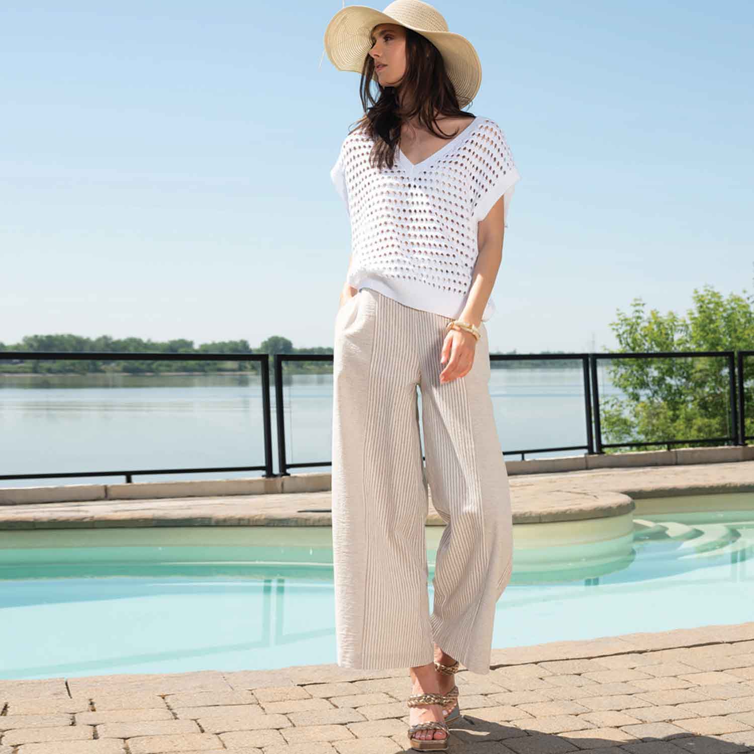 ALISON SHERI Wide Leg Crop Trousers in Sand - A45489 1 sandtrouser