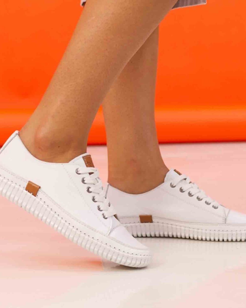 truffle ii white leather plimsoll p7211 413651 image