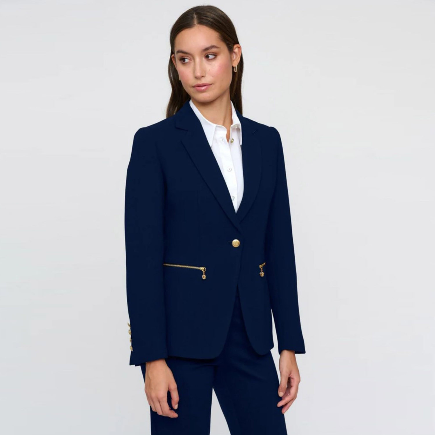 BARILOCHE Tailored Tudela Blazer in Navy 1 TUDELA