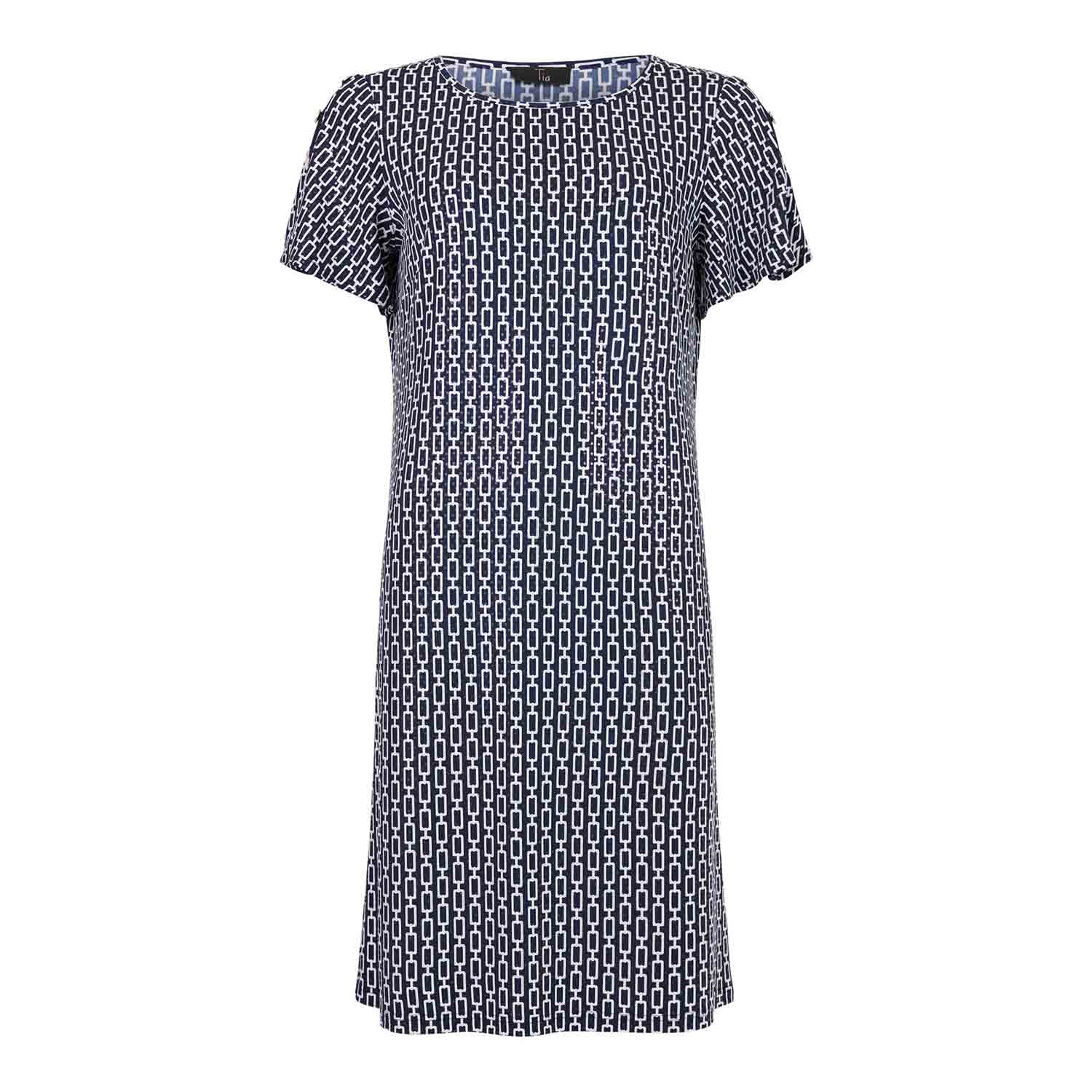 TIA Shift Dress with Sequin Detail in Navy - 78622-7943 1 151 78622 07943 69A