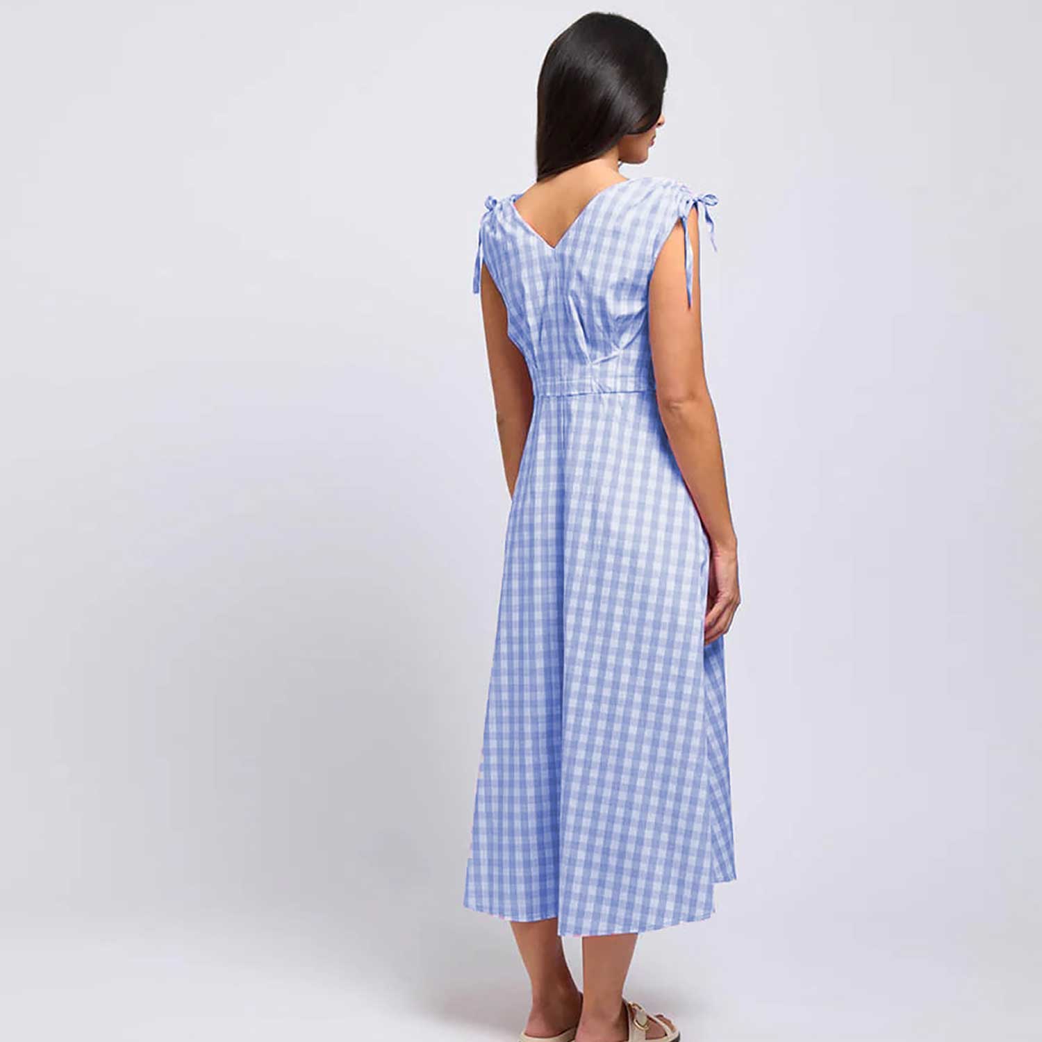 FOIL Flip It Sun Dress in Blue & White - FO7873 3 FO7873BLUEback 1