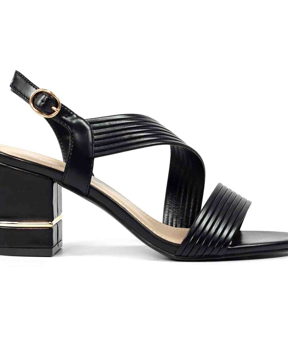 rutter black block heel sandal p7248 415388 image