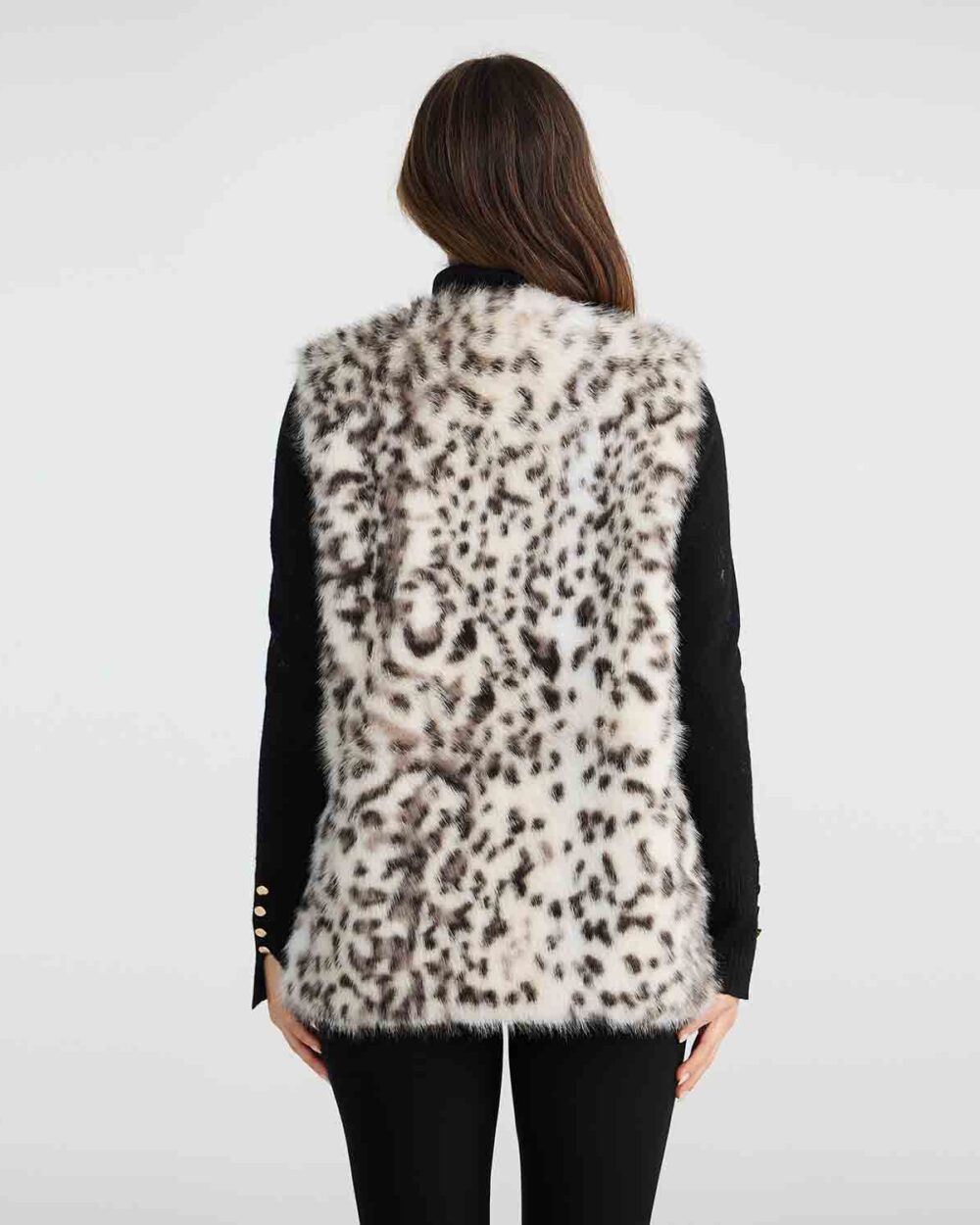 BT25002 1 Aspen Fur Vest Grey Leopard 3