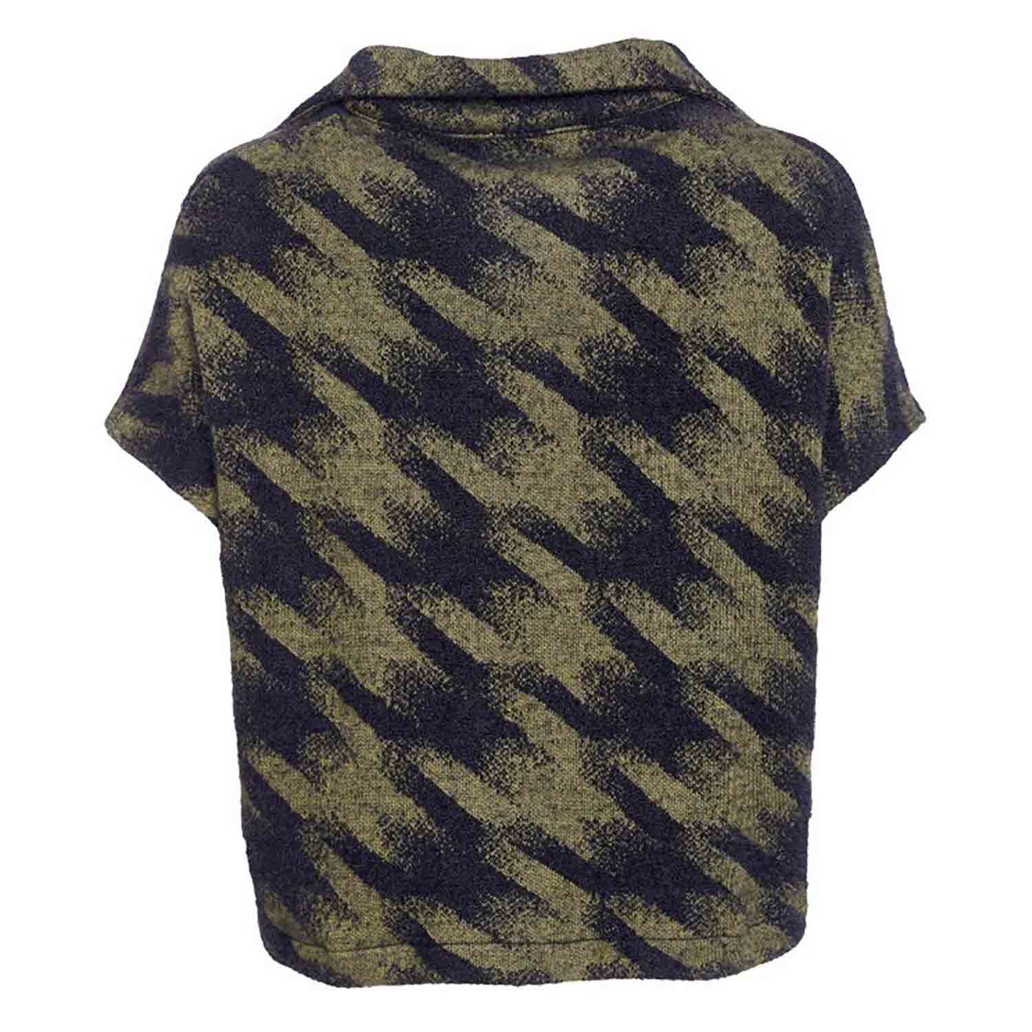 NAYA Houndstooth Knit Jacket in Moss - NAW25152 2 NAW25 152 GS 4 683x1024 1