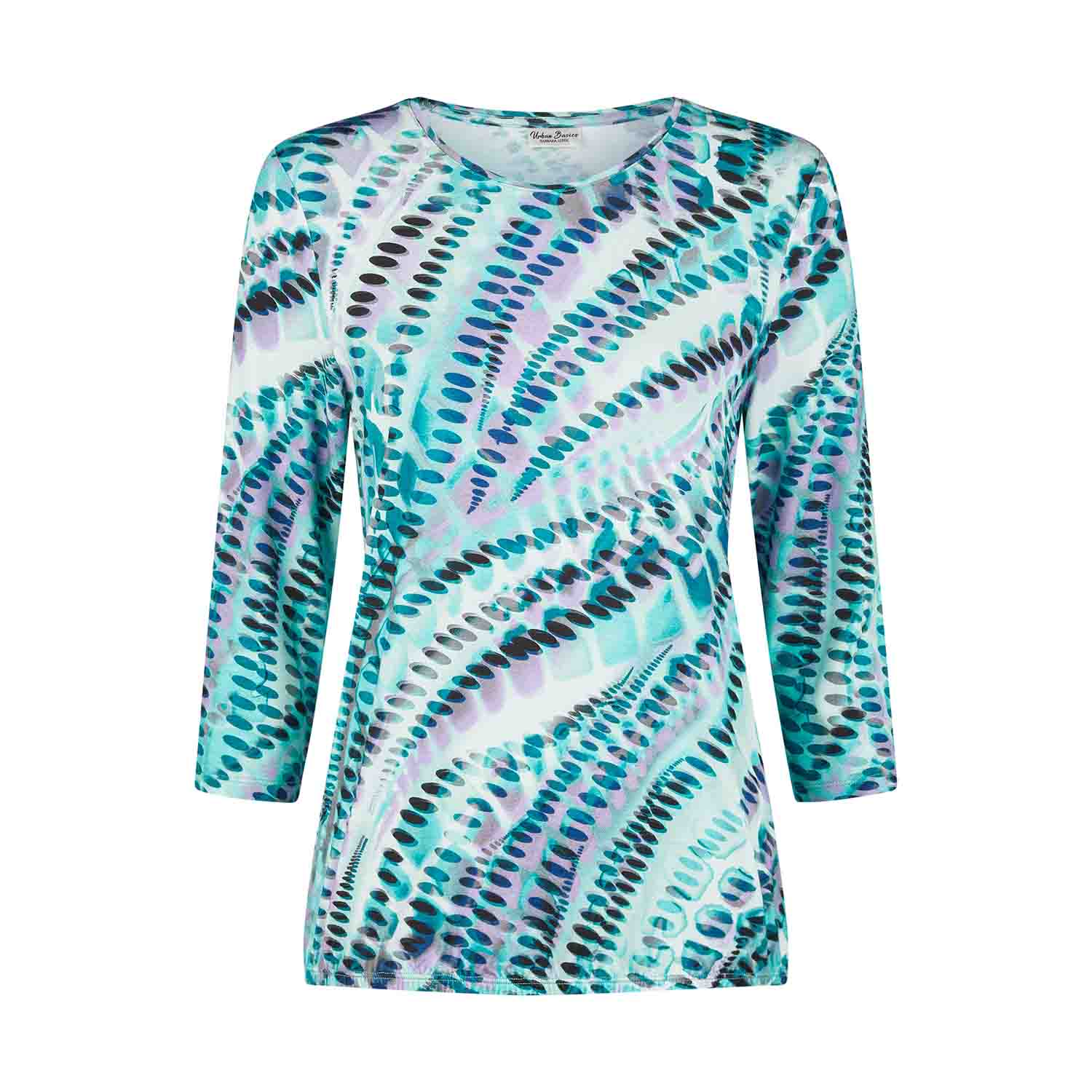 BARBARA LEBEK Long Sleeve Top in Jade - 41150052 1 Barbara Lebe Winter 2025 729 41150052