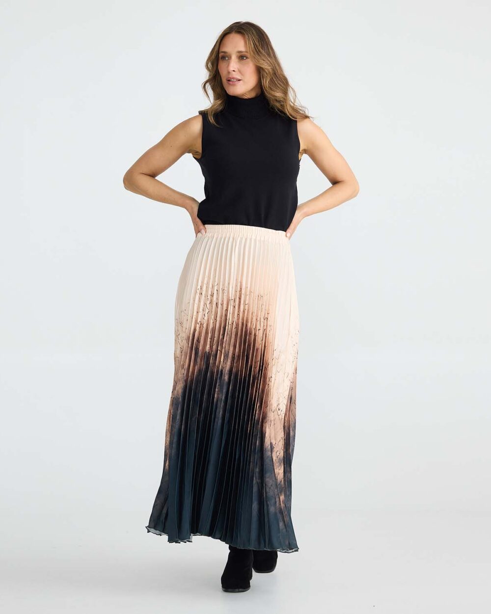 BT25012 2 Alias Pleated Skirt Calligraphy 6