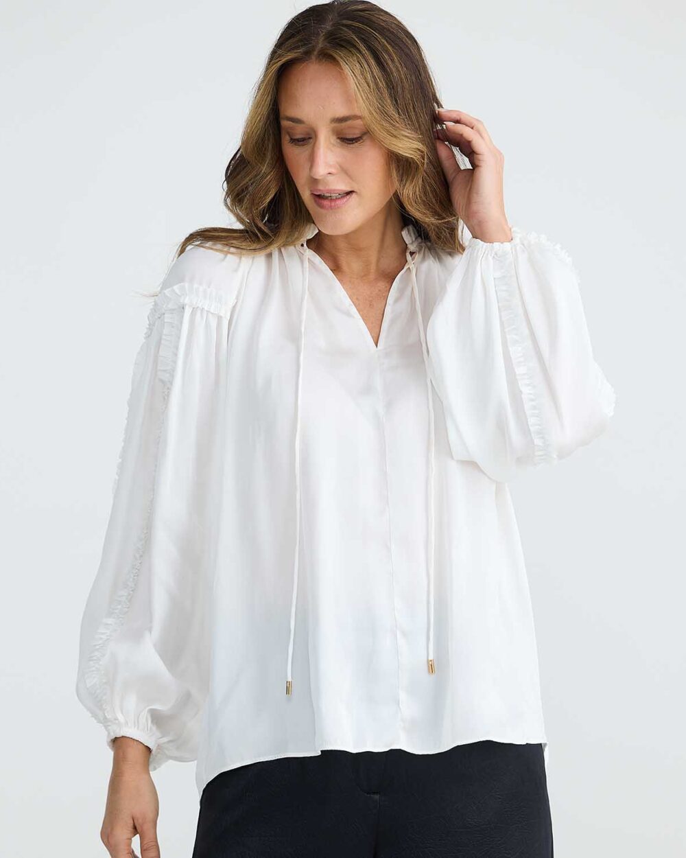 BT25038 1 Ritz Blouse White 1