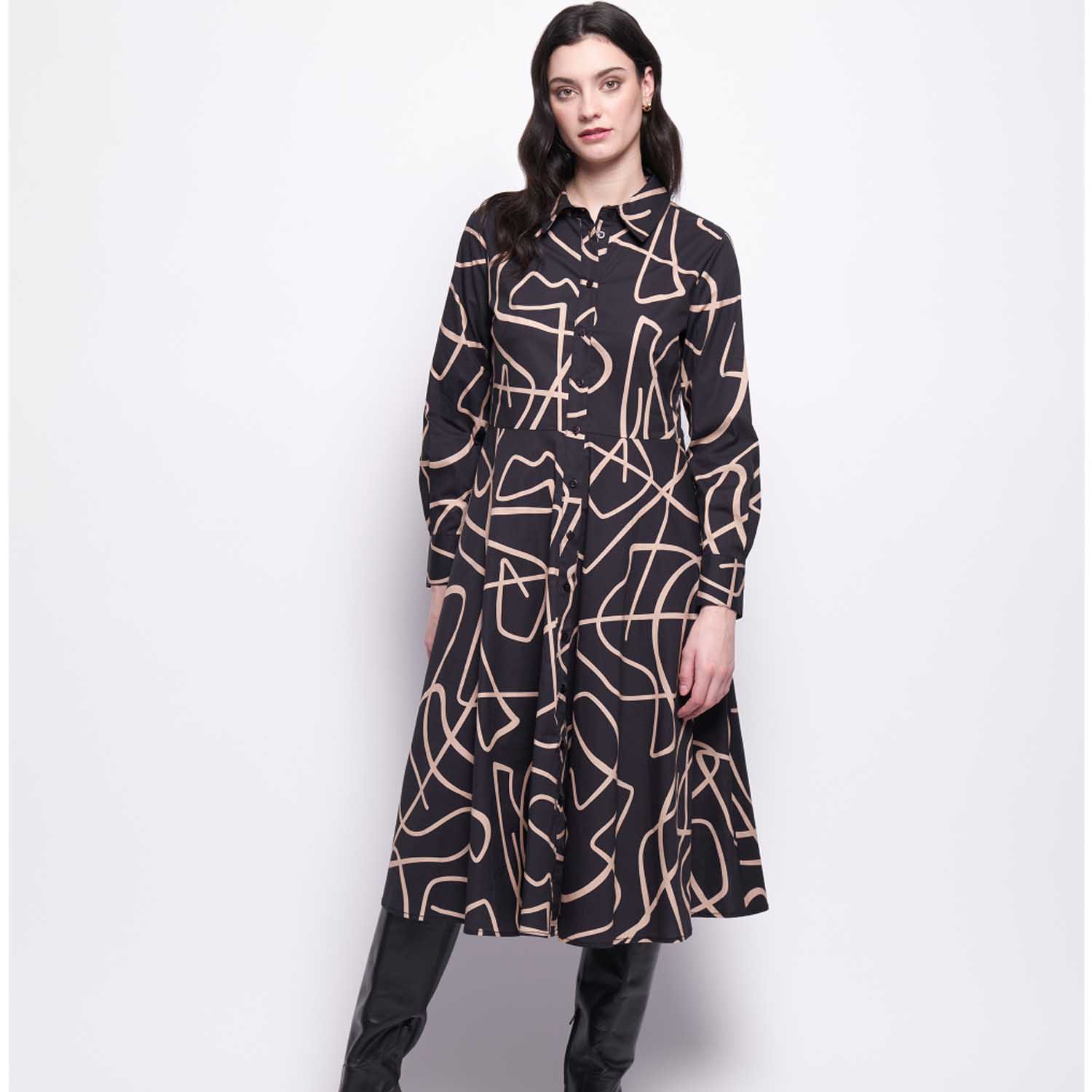 FOIL FO8055 HONOURABLE MENTION DRESS-CONTOUR 1 FO8055 CONTOUR 1