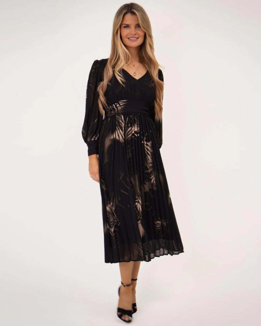 Kate Pippa Hannah Dress In Black Print