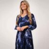 Kate Pippa Hannah Dress In Navy Print 3