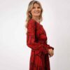 Kate Pippa Positano Midi Dress In Red Print 3 13f31171
