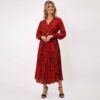 Kate Pippa Positano Midi Dress In Red Print 316ccc4c