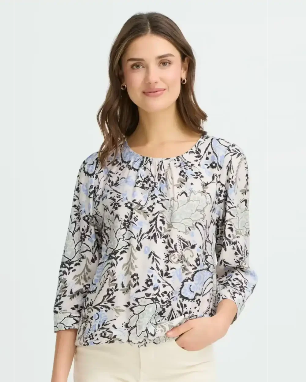 FRANSA 20617659 BLOUSE-PRINT FRARIANA
