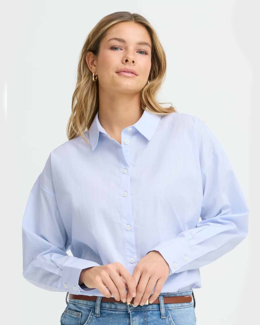 FRANSA 20617673 SHIRT-HYDRANGEA FRZANE