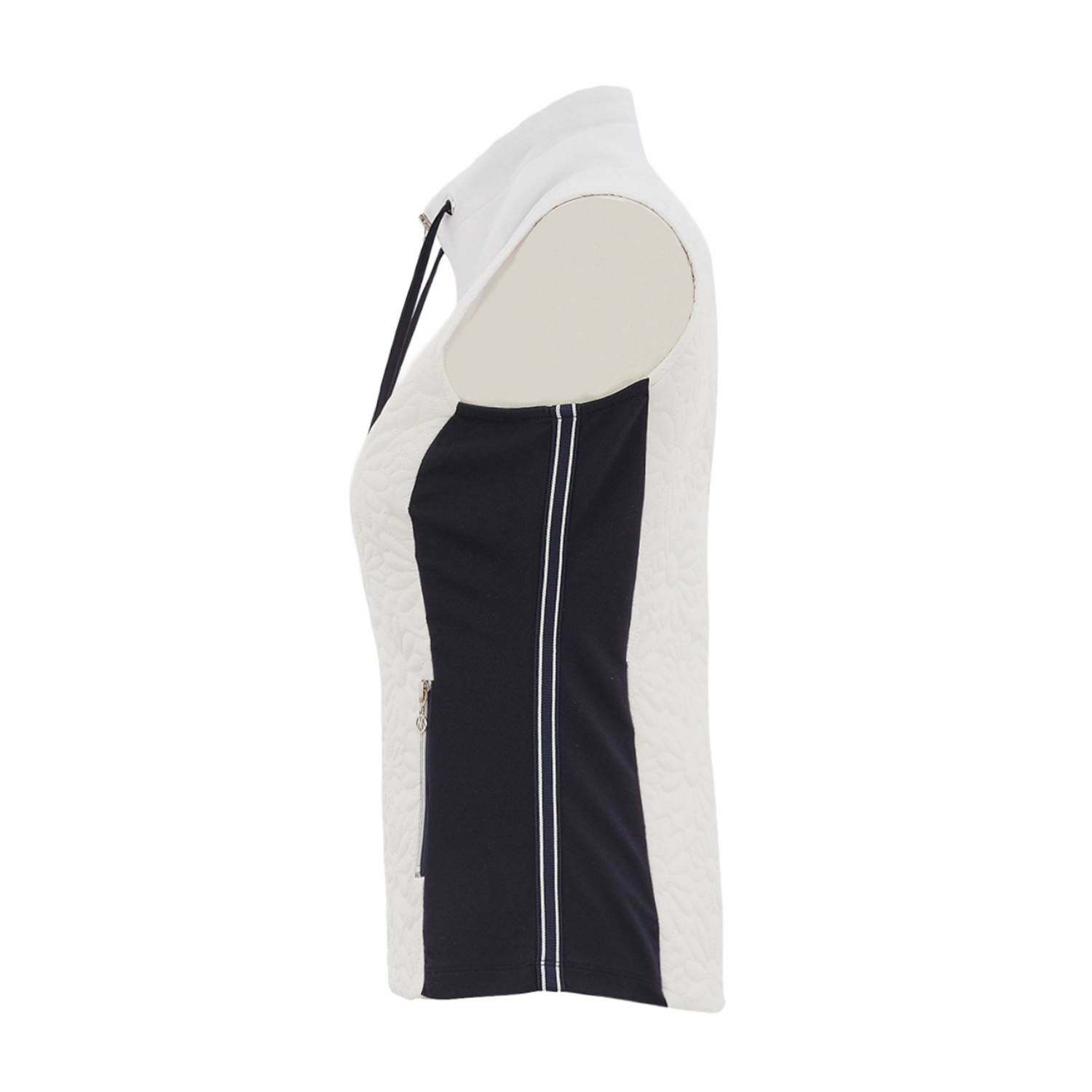 DOLCEZZA 26105 GILET-WHITE-NAVY 3 26105 as side