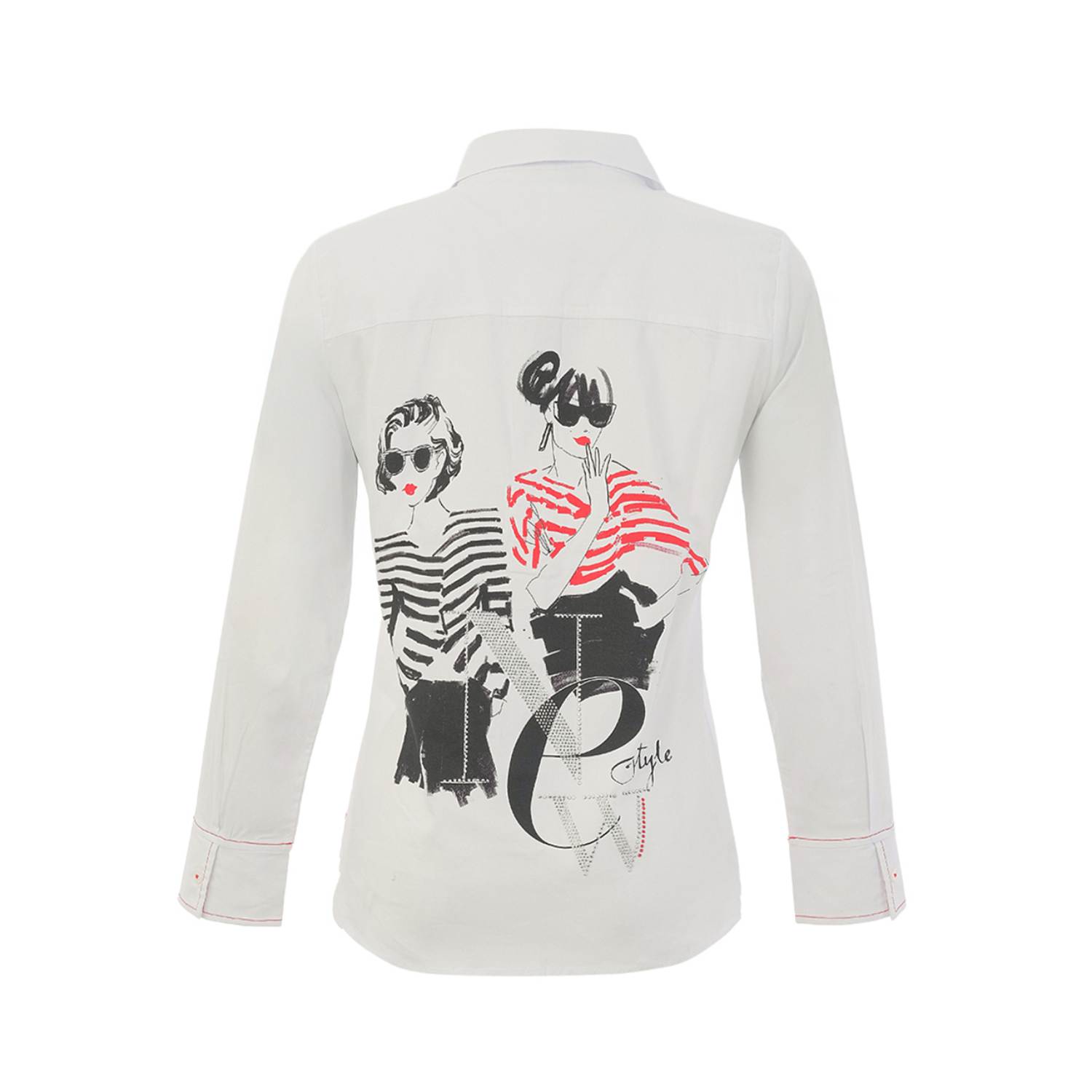 DOLCEZZA 26152 SHIRT-WHITE 2 26152 as back 1
