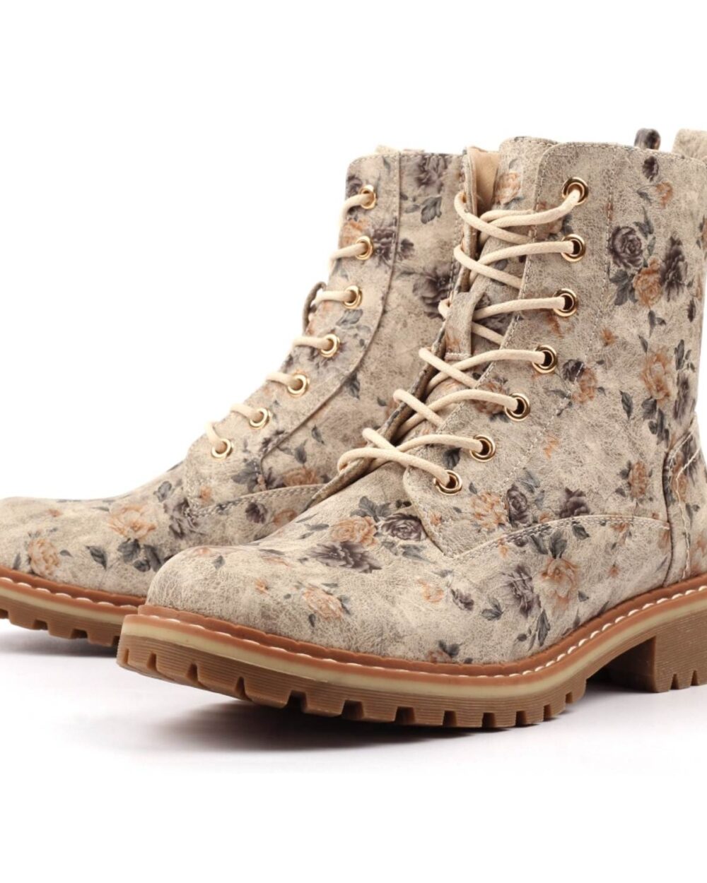 dazzle beige floral ankle boot p7744 443877 image