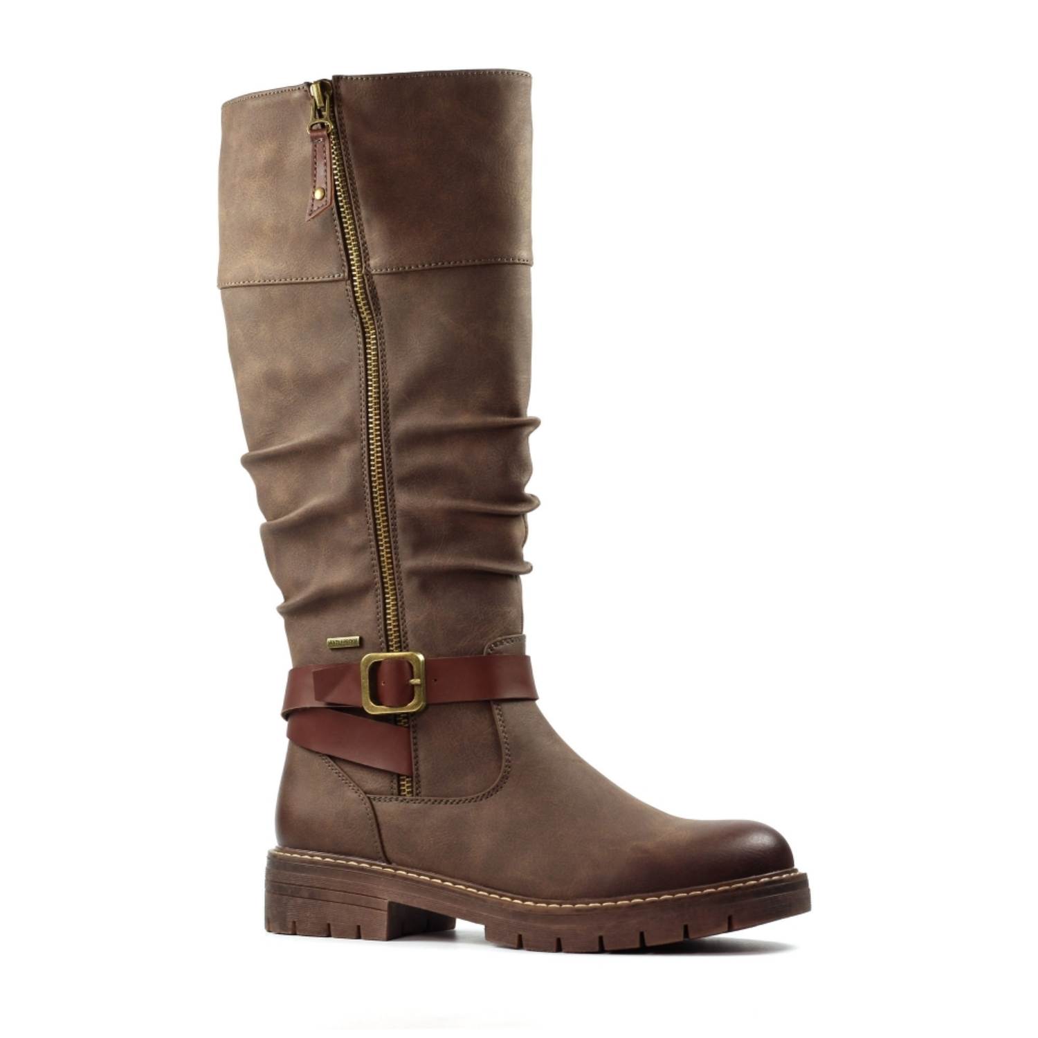 LUNAR GLR121 MARGO LONG BOOT-BROWN 1 margo brown waterproof long boot p7707 440278 image