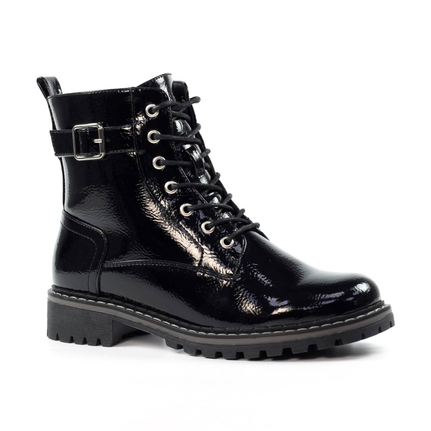 LUNAR GLW030 PARLOUR ANKLEBOOT-BLACK 1 parlour black patent ankle boot p6949 394623 image