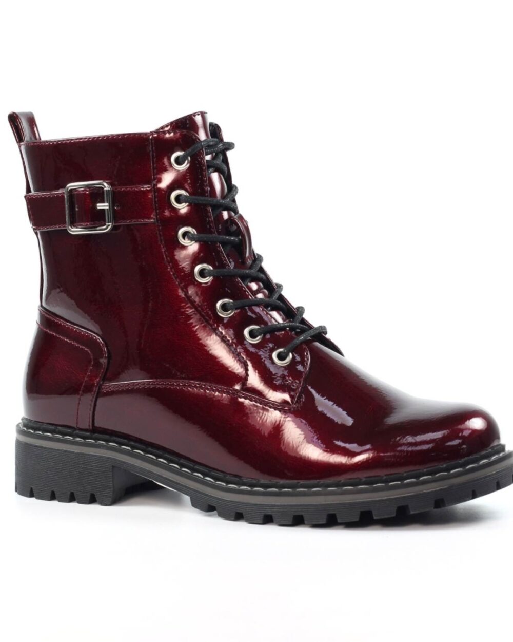 parlour burgundy patent ankle boot p6951 394713 image