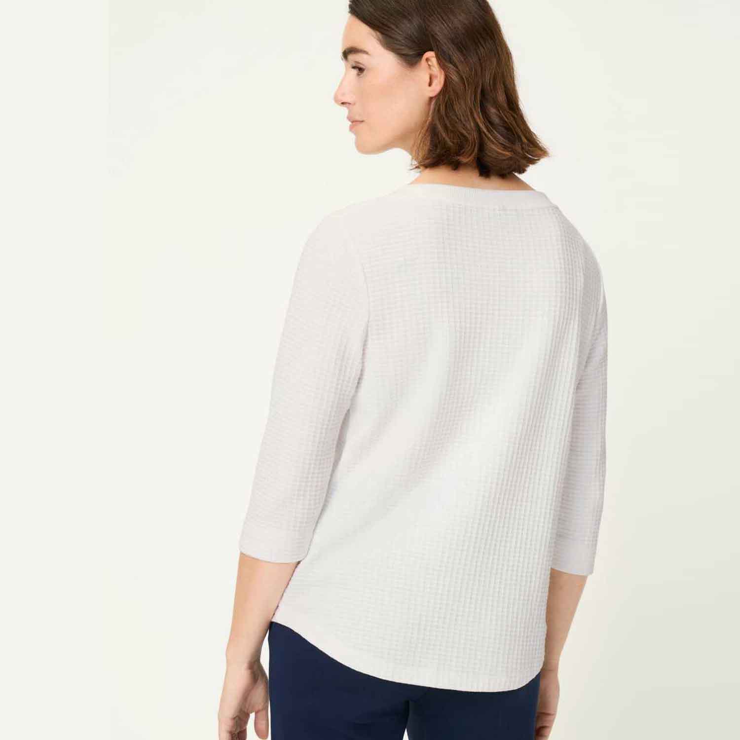 OLSEN T SHIRT 11105307-OFF WHITE 2 OLSEN T SHIRT 11105307-OFF WHITE - Image 2