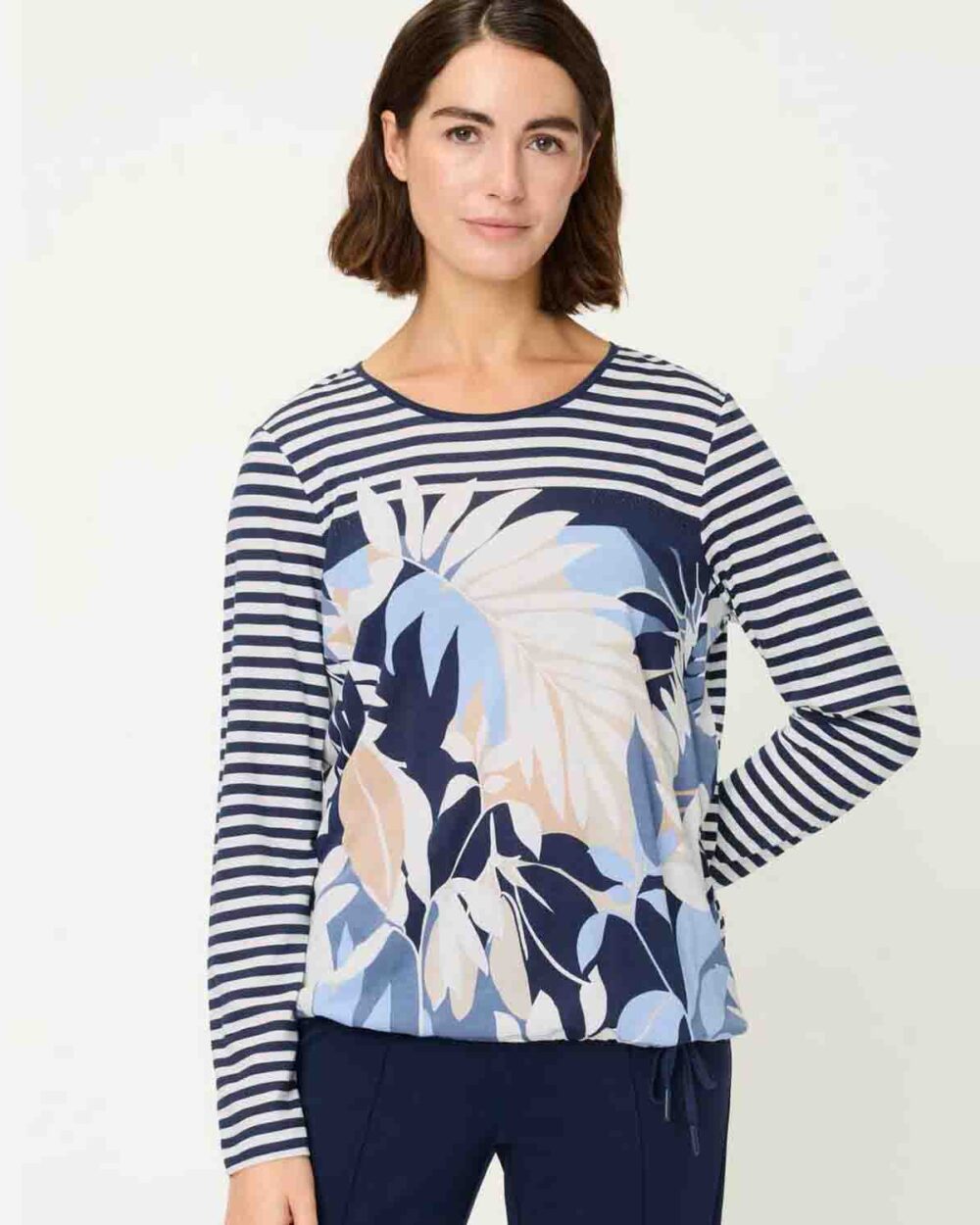 OLSEN T SHIRT 11105317-INK BLUE