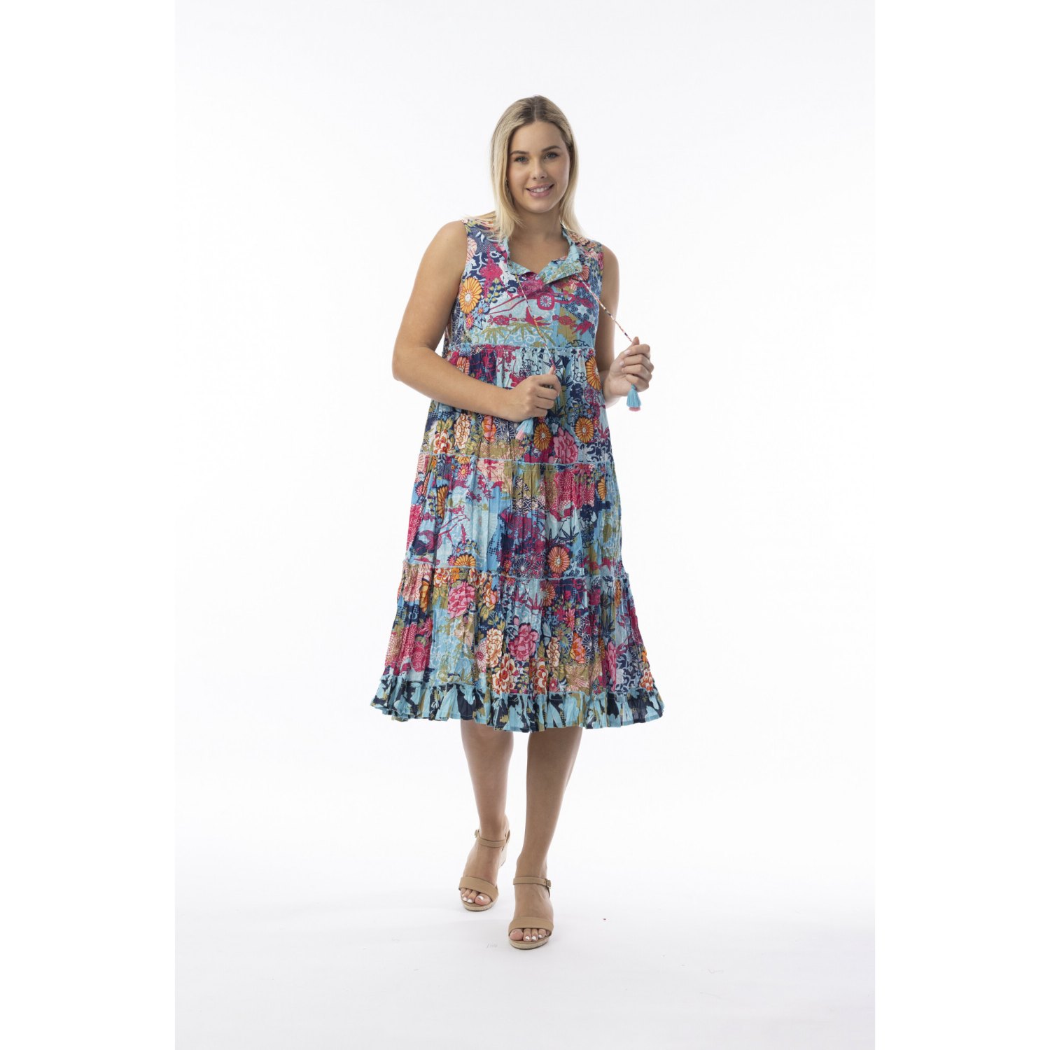 ORIENTIQUE 20137 IKEBANA DRESS-PRINT 1 20137 dress