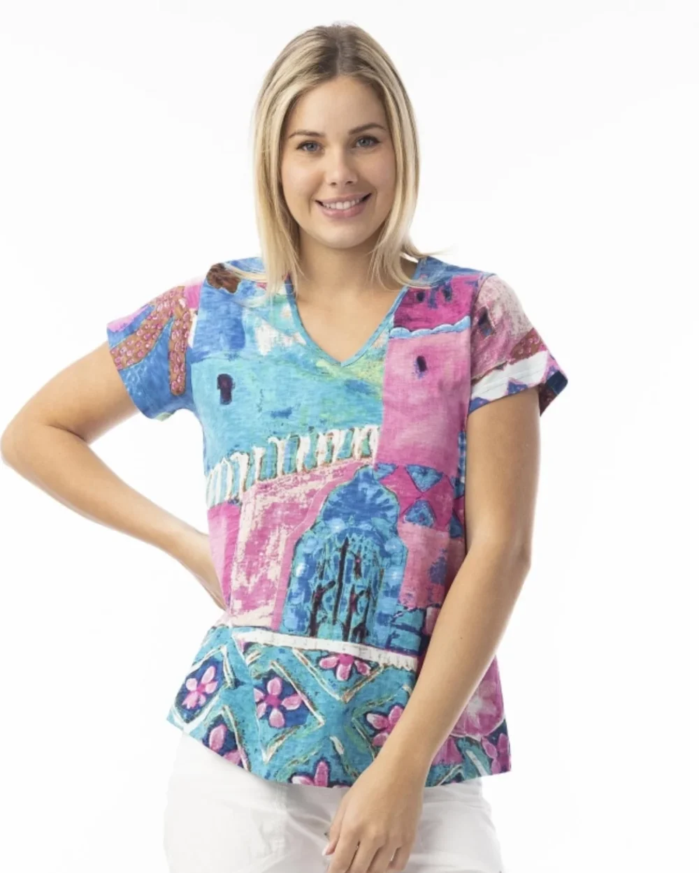 ORIENTIQUE 23098 T-SHIRT-PRINT