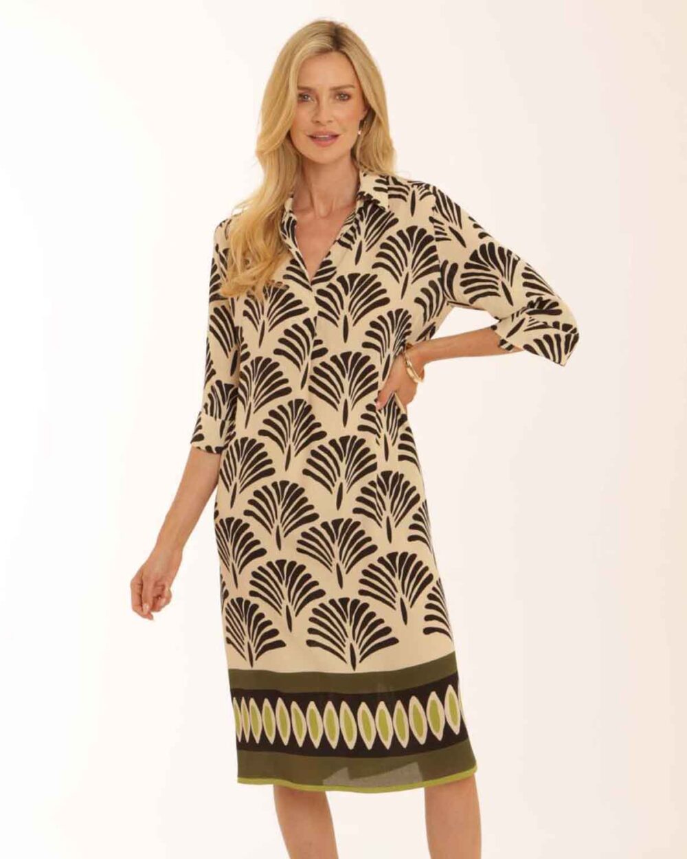 fan border dress