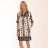 neg-pos tunic dress