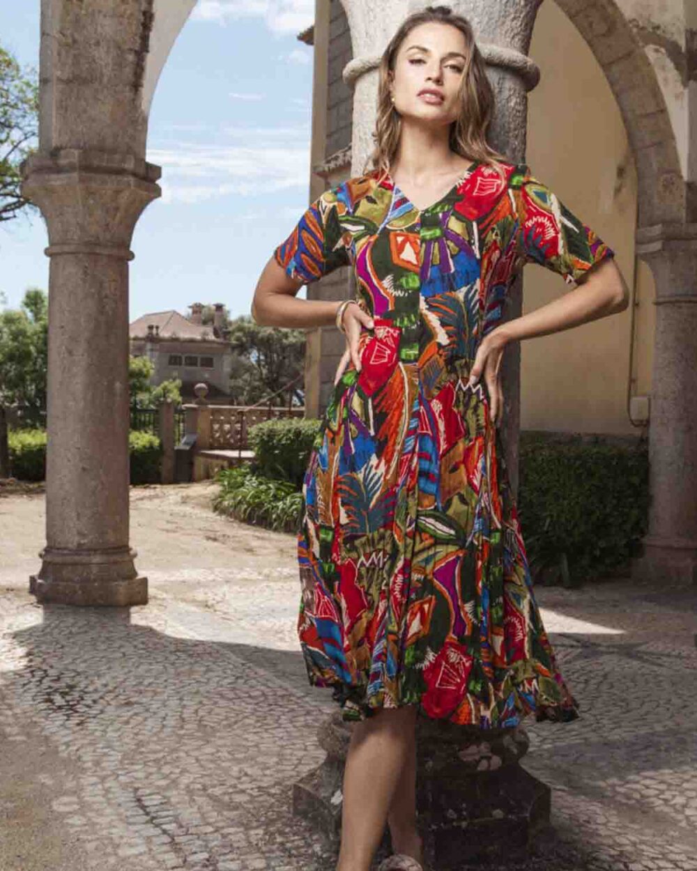 Godet dress 91257
