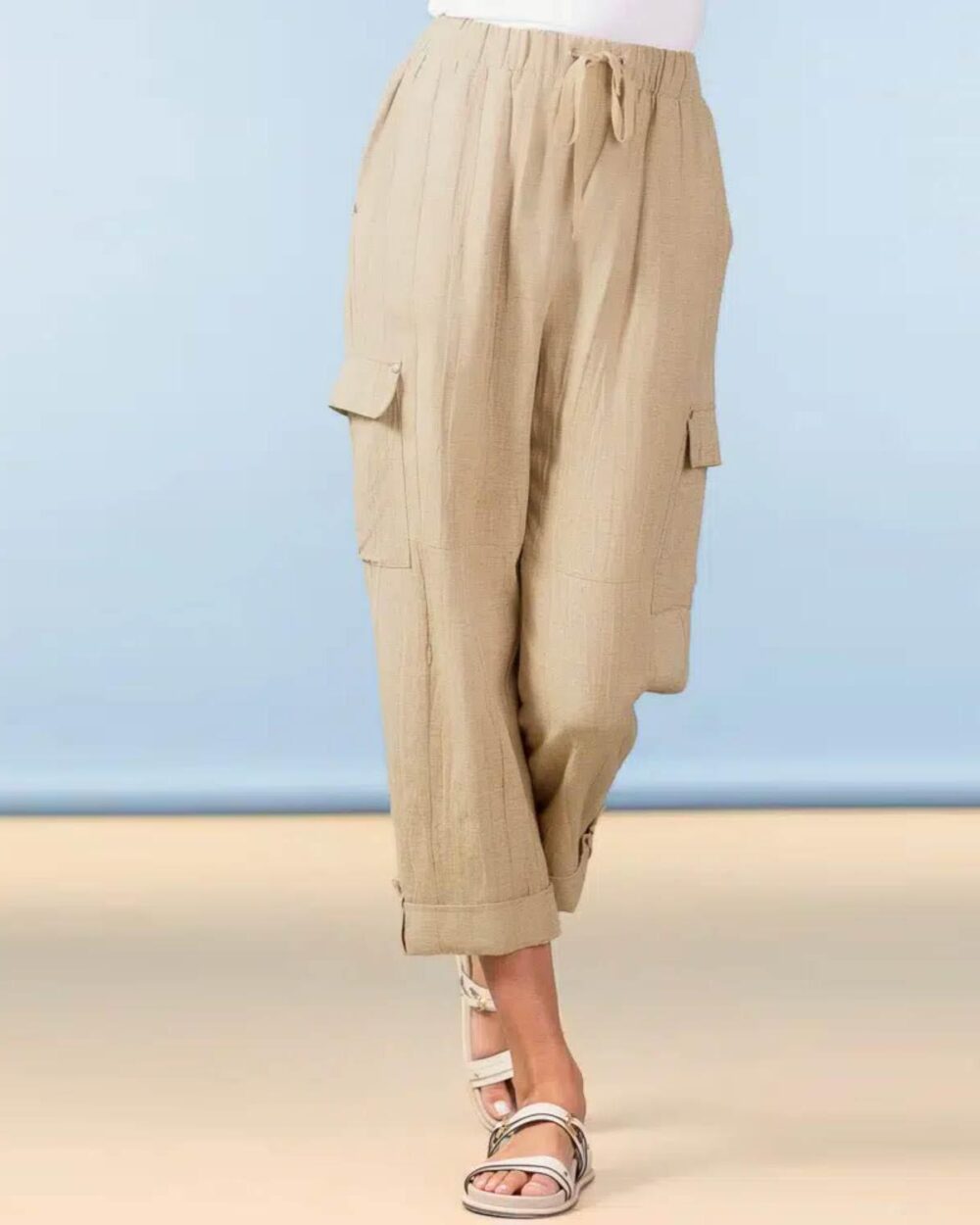 ALISON SHERI A47008 TROUSERS-SAND