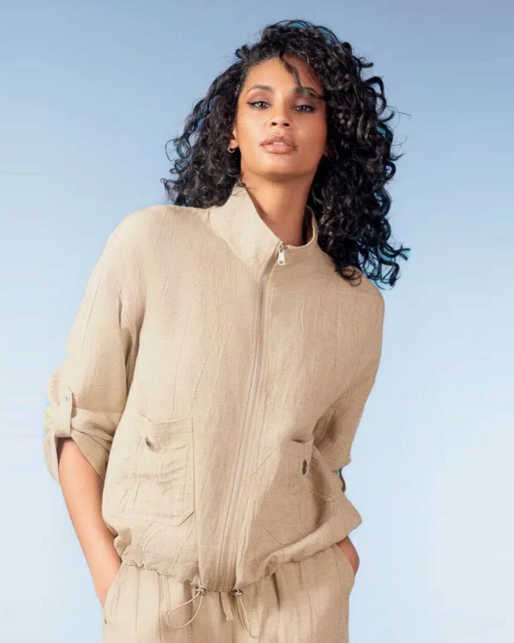 ALISON SHERI A47070 JACKET-SAND