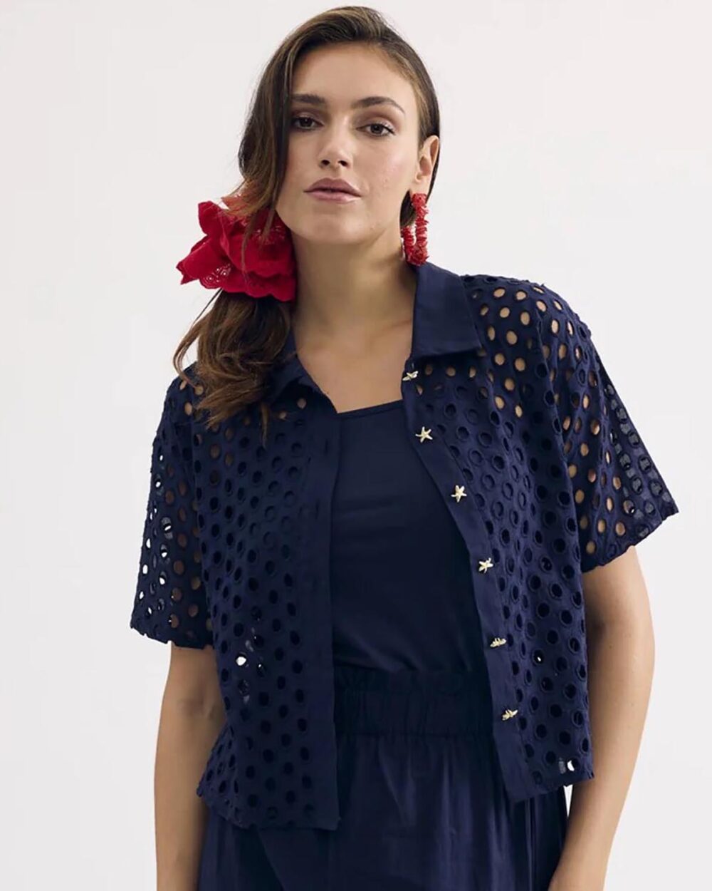 LEO&UGO JE924 CARDIGAN/JACKET-NAVY