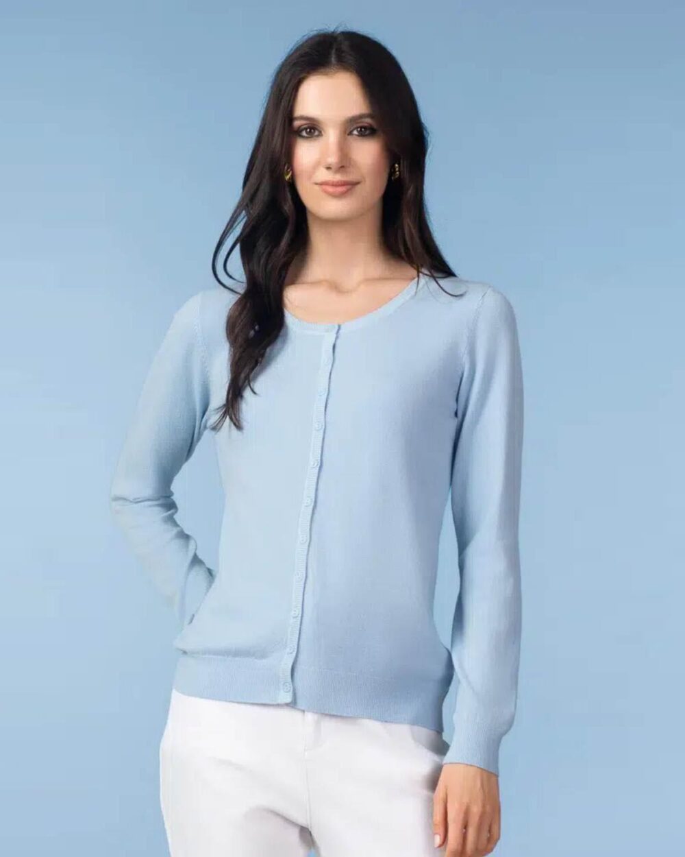 ALISON SHERI YRE701 CARDIGAN-BLUE