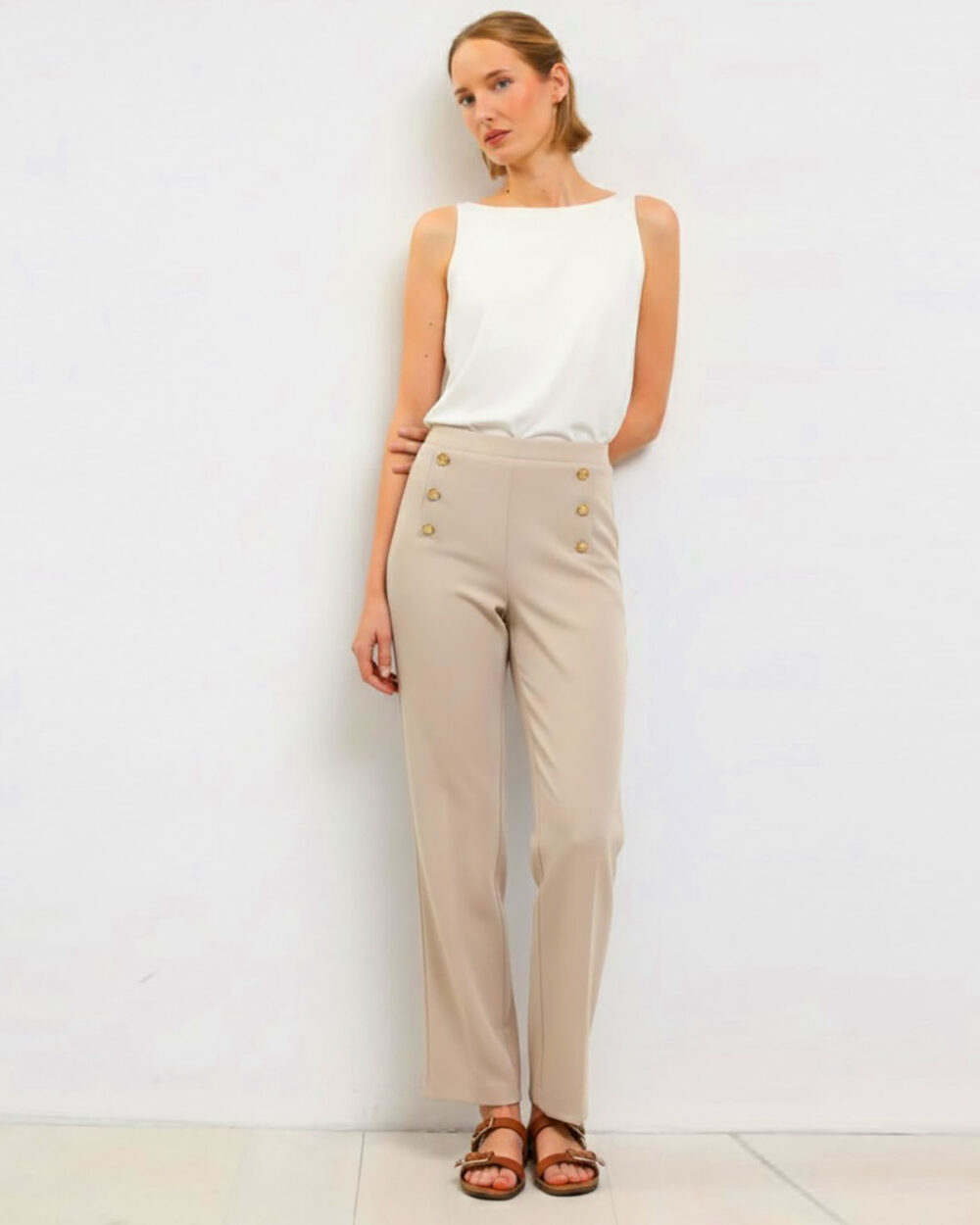 BARILOCHE SUENO TROUSERS-BEIGE