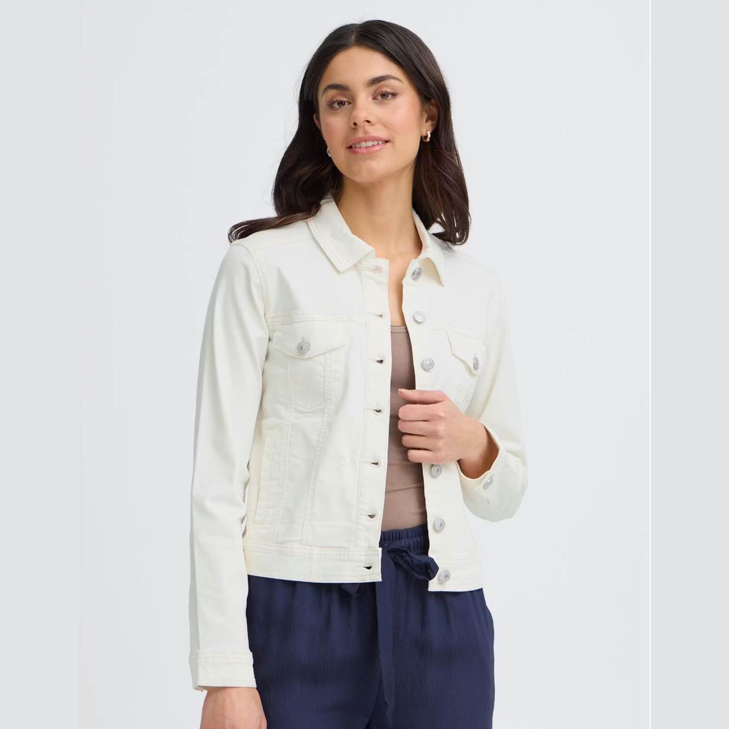 FRANSA 20609189 JACKET-WHITE 1 FRANSA 20609189 JACKET-WHITE