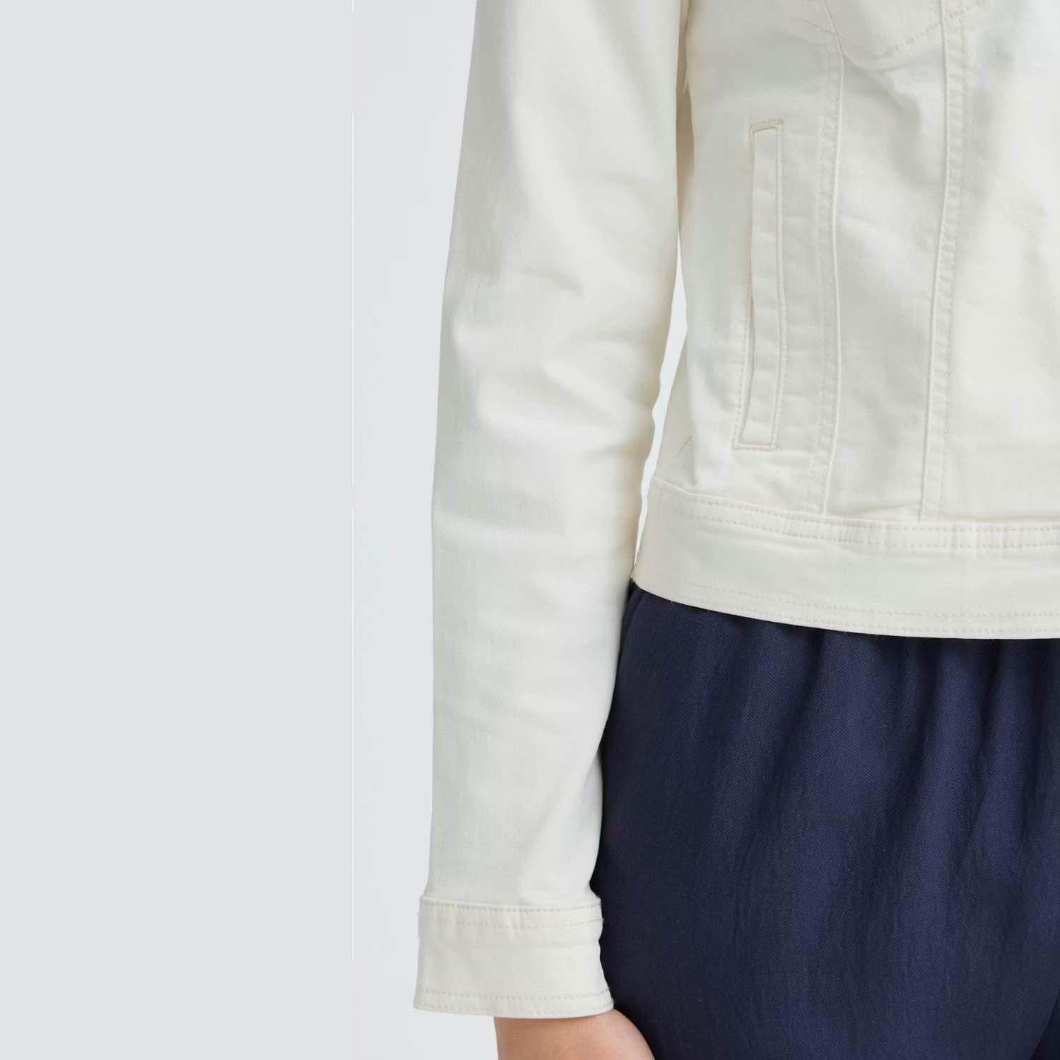 FRANSA 20609189 JACKET-WHITE 3 FRANSA 20609189 JACKET-WHITE - Image 3