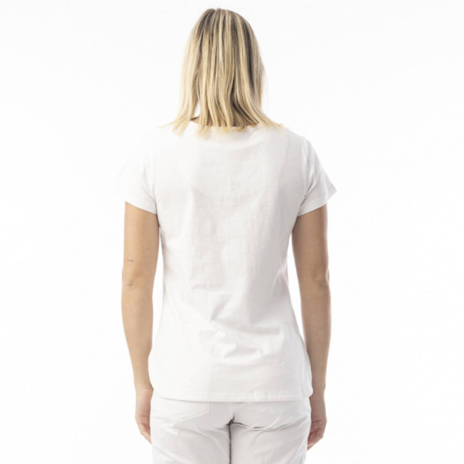 ORIENTIQUE 92129 T-SHIRT-WHITE 2 ORIENTIQUE 92129 T-SHIRT-WHITE - Image 2