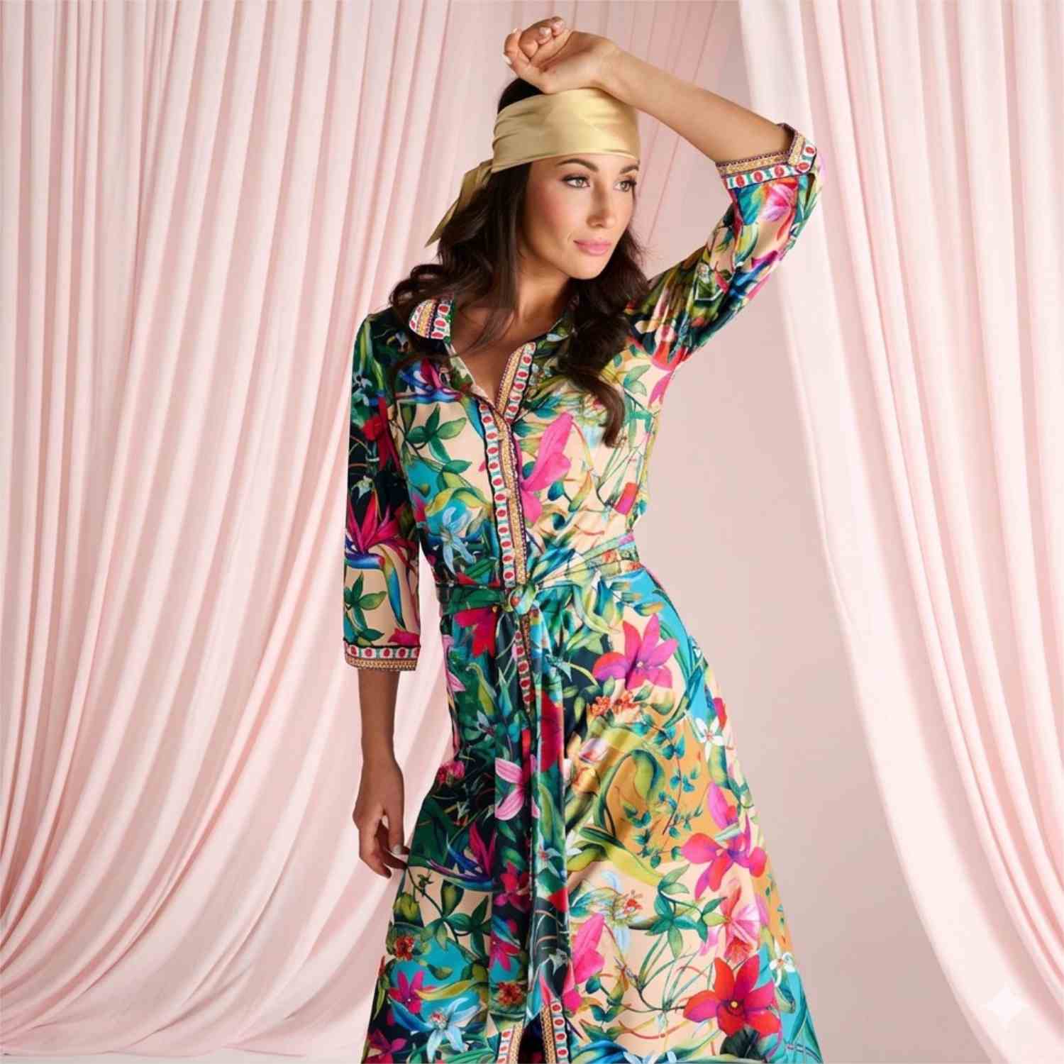 K-DESIGN C410-P135 MAXI DRESS-MULTI 1 K-DESIGN C410-P135 MAXI DRESS-MULTI