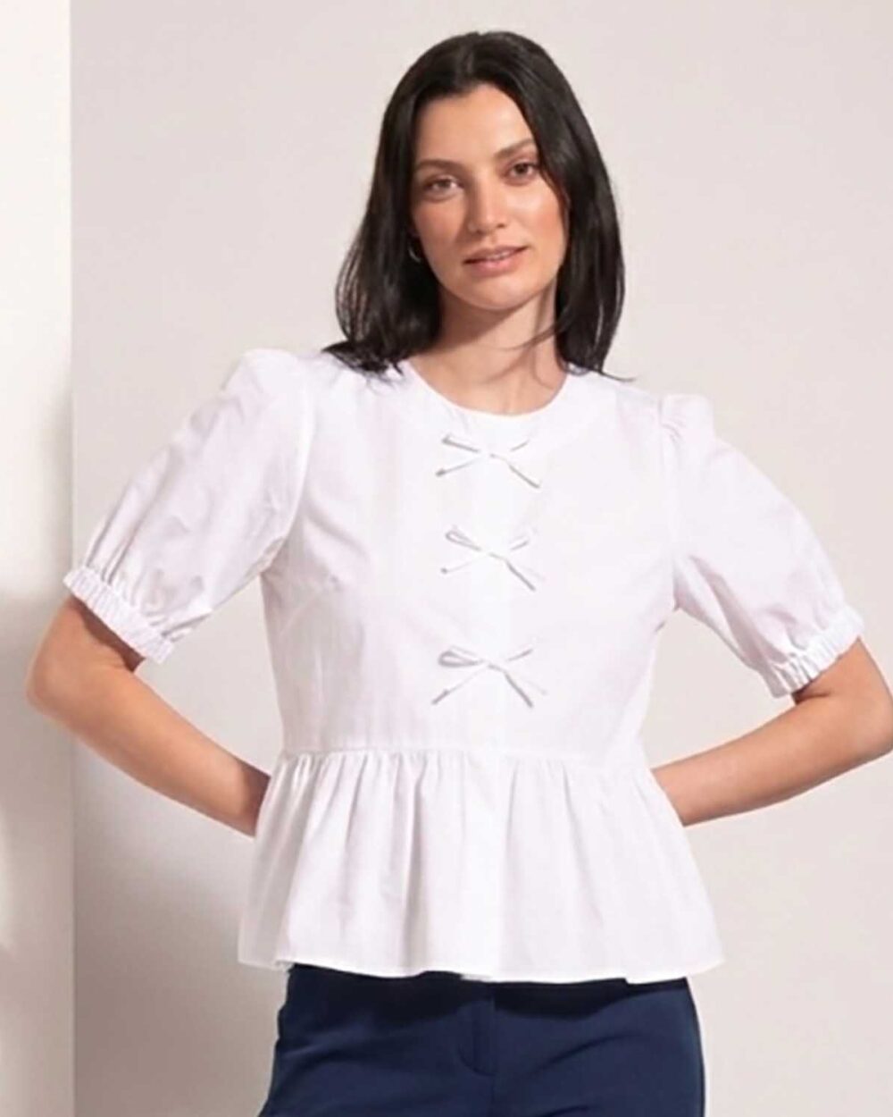 FOIL FO8204 MY TIE TOP-WHITE