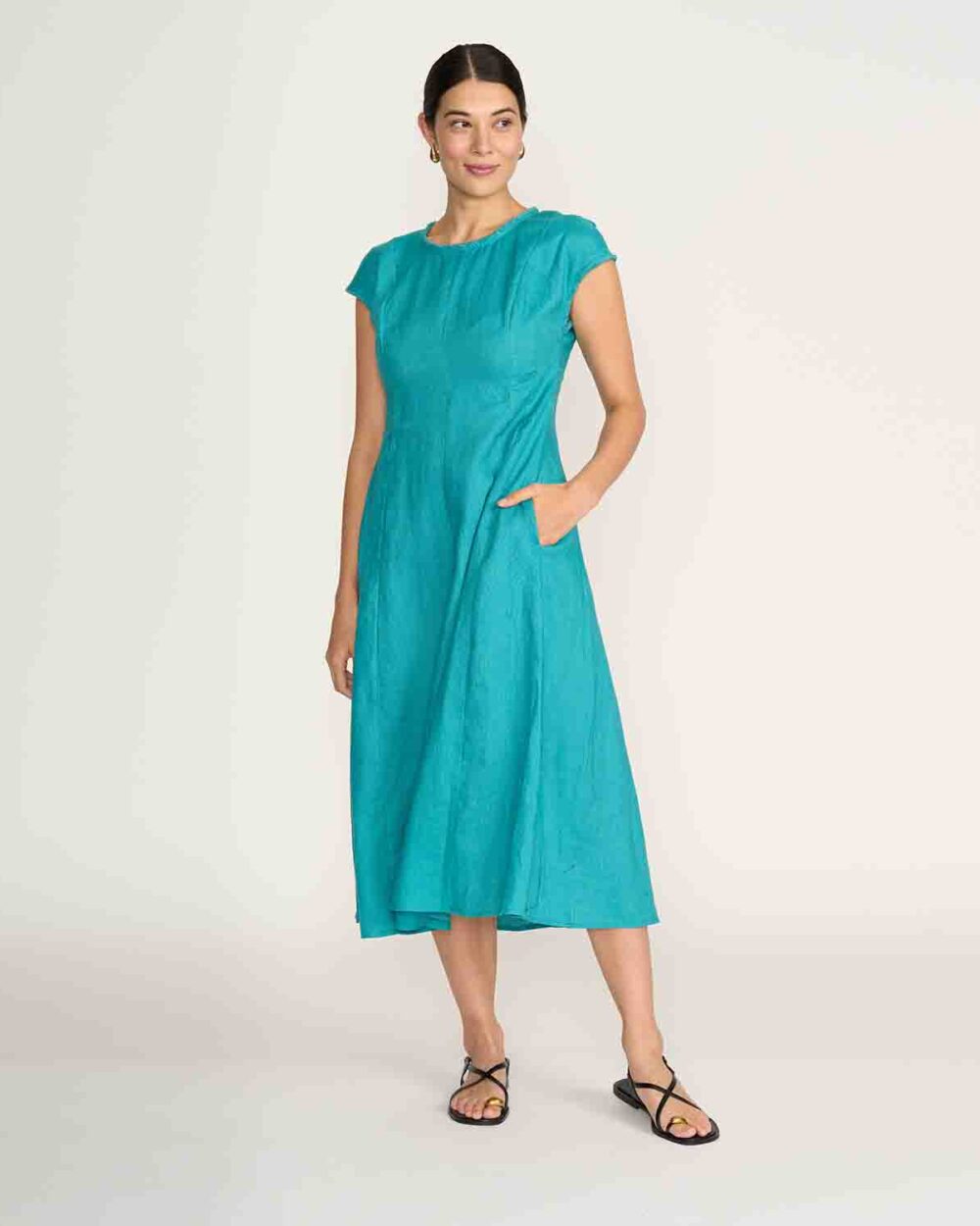 FOIL FO8241 FESTIVAL EVENT DRESS-AQUA