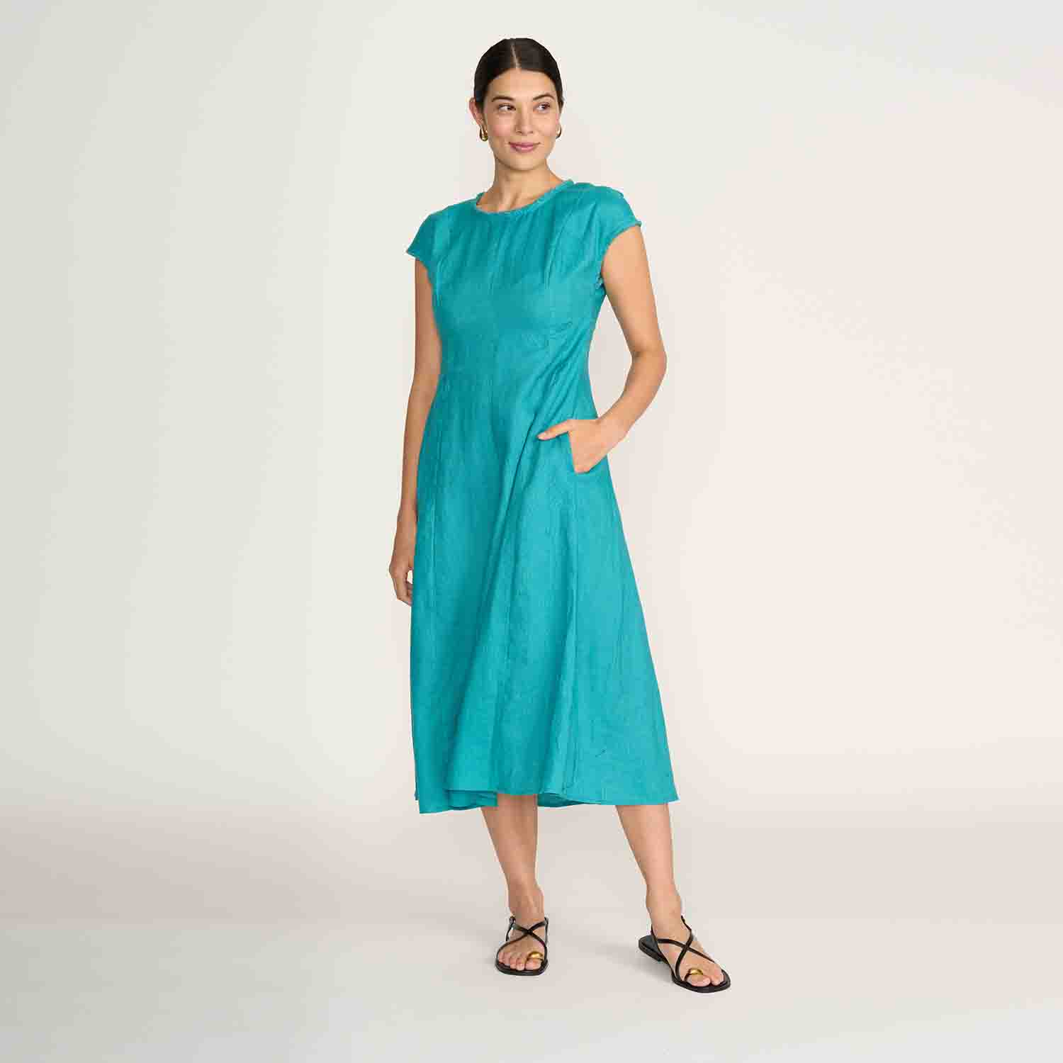 FOIL FO8241 FESTIVAL EVENT DRESS-AQUA 1 FOIL FO8241 FESTIVAL EVENT DRESS-AQUA