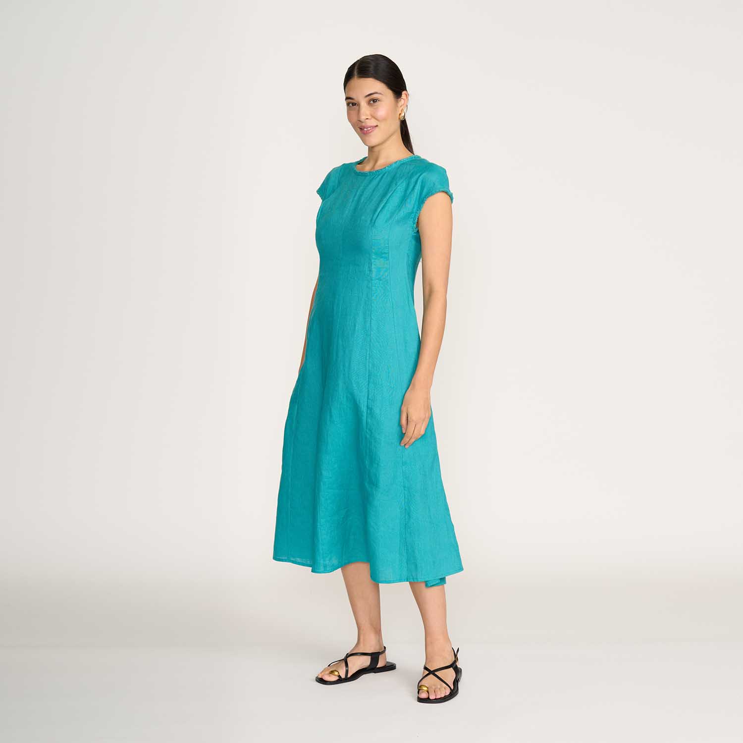 FOIL FO8241 FESTIVAL EVENT DRESS-AQUA 2 FOIL FO8241 FESTIVAL EVENT DRESS-AQUA - Image 2