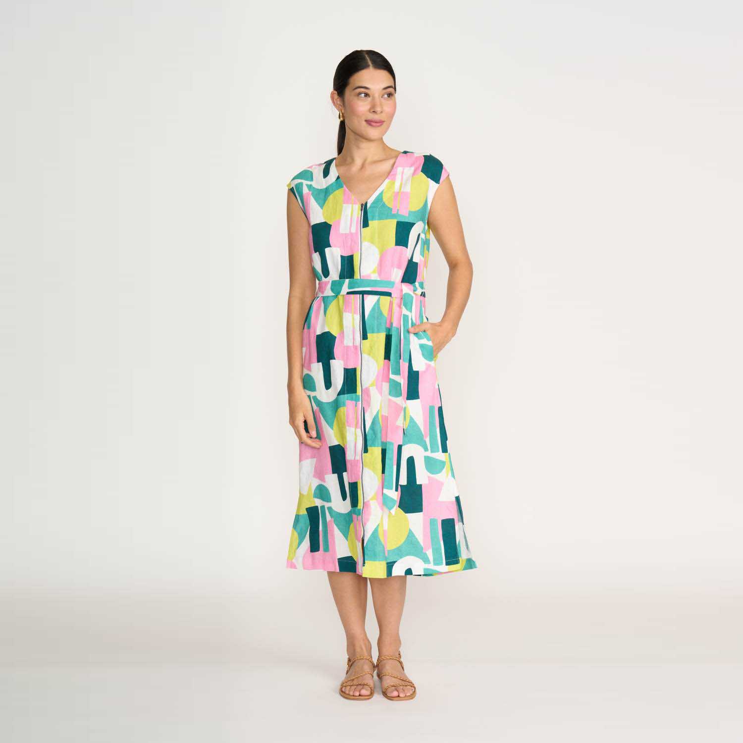 FOIL FO8294 U LITTLE ZIPPER DRESS-SPECTRUM 1 FOIL FO8294 U LITTLE ZIPPER DRESS-SPECTRUM