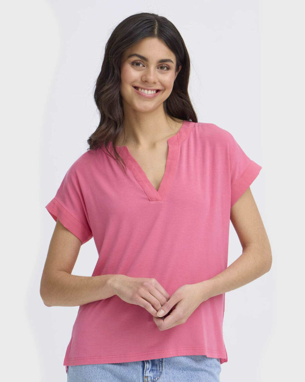 FRANSA 20613699 T-SHIRT HONEYSUCKLE FRLIV